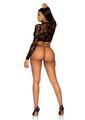 Leg Avenue Lace Keyhole Crop Top and G-String