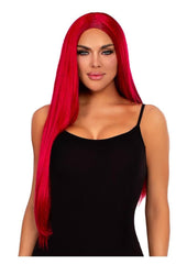 Leg Avenue Long Striaght Center Part Wig - Red - 33in