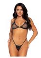 Leg Avenue Rhinestone Fishnet Bikini Top and G-String
