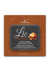 Lic-O-Licious Throat Coating Oral Delight Cream Salted Caramel 6ml Packet