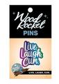 Live, Laugh, Cum Enamel Pin