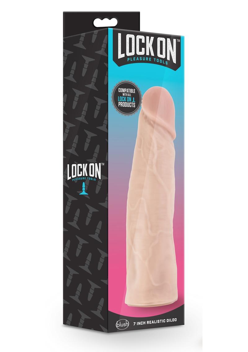 Lock On Realistic Lock On Dildo - Vanilla - 7in