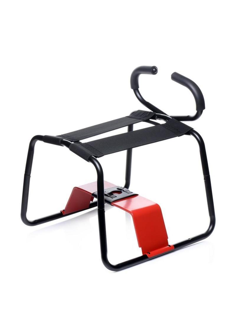 Lovebotz Bangin' Bench with Thrusting and Vibrating Dildo - Black