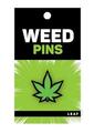 Marijuana Leaf Green Enamel Pin