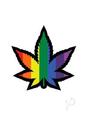 Marijuana Leaf Rainbow Enamel Pin