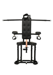 Master Series Bondage Chair with Sex Machine - Black