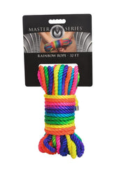 Master Series Bondage Rope - Multicolor/Rainbow - 32ft