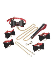 Master Series Goth Bondage - Black/Red - Set