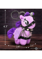 Master Series Raven Plum Bondage Pony Keychain