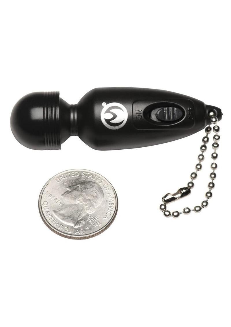 Master Series Thunderstick Mini Vibrating Wand Keychain - Black