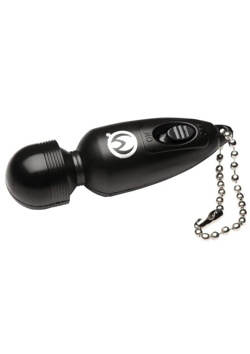 Master Series Thunderstick Mini Vibrating Wand Keychain - Black