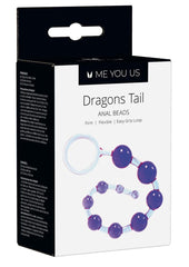 ME YOU US Dragons Tail Anal Beads - Purple/Violet