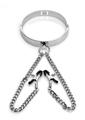 Mistress By Isabella Sinclaire Slave Collar with Nipple Clamps