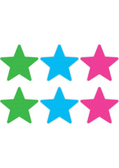 Neon Star - Blue/Green/Pink - 3pk
