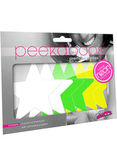 Neon Star - Green/White/Yellow - 3pk