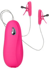 Nipple Play Vibrating Warming Nipple Teasers - Pink/Purple