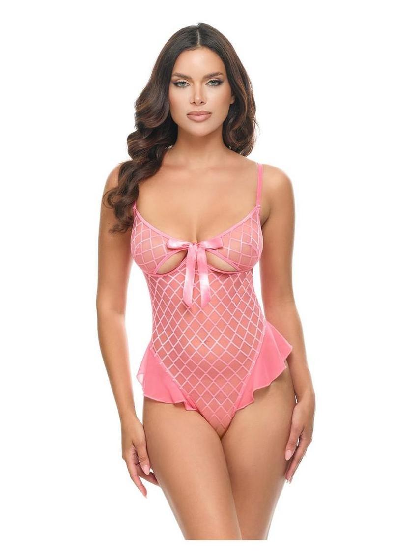 Oh LA LA Cheri Aubrielle Teddy - Pink - Small