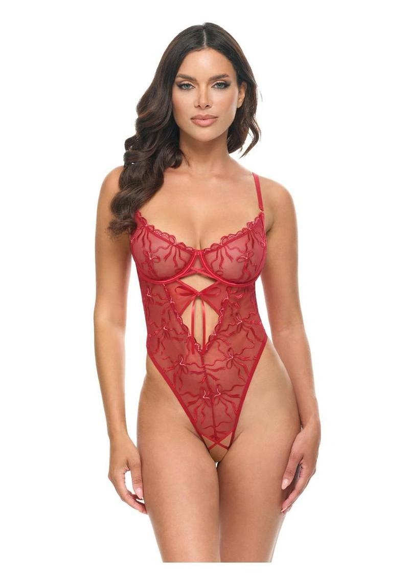 Oh LA LA Cheri Mariah Teddy - Red - XLarge