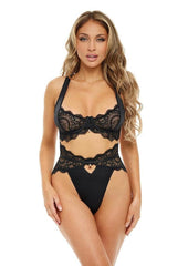 Oh LA LA Cheri Sadie Bra - Black - XLarge - 2 Piece/Set