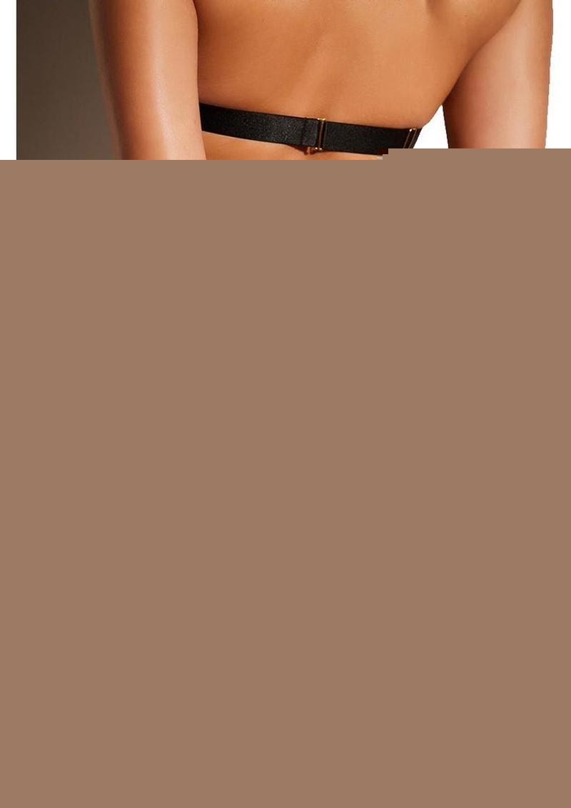 Oh LA LA Cheri Submissive Teddy - Black - Large/XLarge