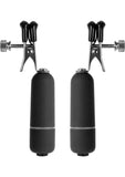 Ouch! Vibrating Nipple Clamps - Black