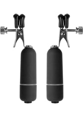 Ouch! Vibrating Nipple Clamps - Black