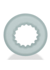 Oxballs Axis Rib Griphold Cockring - Clear/Clear Ice