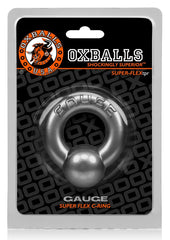Oxballs Gauge Super Flex Cock Ring - Grey/Silver