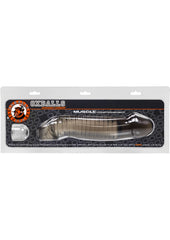 Oxballs Muscle Textured Cock Sheath Penis Extender - Smoke
