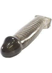 Oxballs Muscle Textured Cock Sheath Penis Extender - Smoke