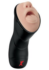 Pipedream Extreme Elite Rechargeable Deep Throat Vibrating Masturbator - Mouth