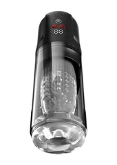 Pdx Elite Rechargeable Mega-Bator Pro Masturbator - Black/Clear