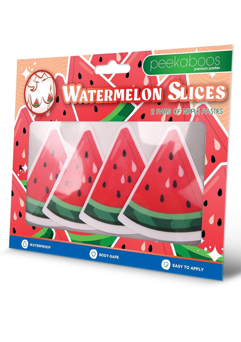 Peekaboos Watermelon Slices - Green/Red