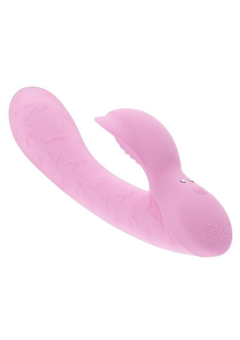 Playboy Rabbit Party Rechargeable Silicone Rabbit Vibrator - Purple