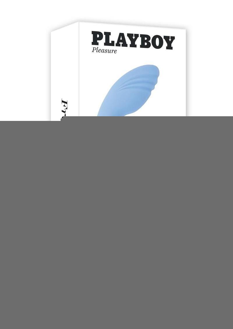 Playboy Sapphire Sky Rechargeable Silicone Dual Vibrator - Blue