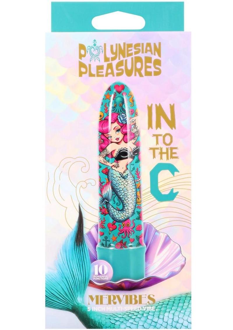 Polynesian Pleasures Mervibes Into The C Vibrator - Teal - 5in