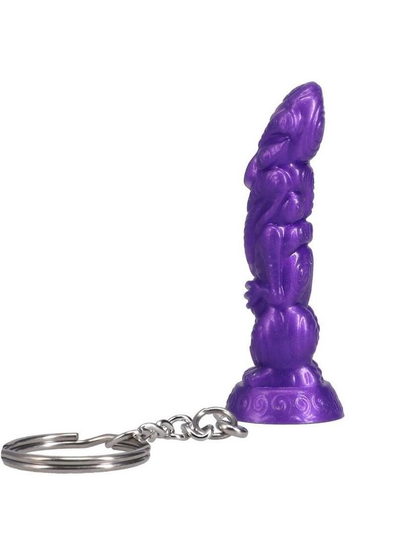 Polynesian Ti-Key Chains 'Uhane 'Ino Spirit Idol - Purple