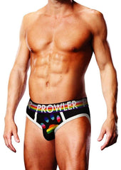Prowler Black Oversized Paw Brief - Black/Multicolor/Rainbow - XXLarge