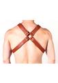 Prowler Red X Chest Harness - XLarge - Brown/Brass