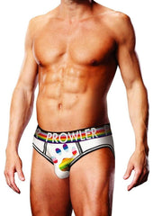 Prowler White Oversized Paw Open Brief - Multicolor/Rainbow/White - XXLarge