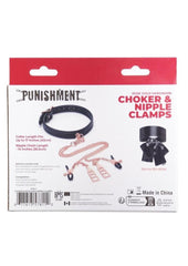 Punishment Choker and Nipple Clamps