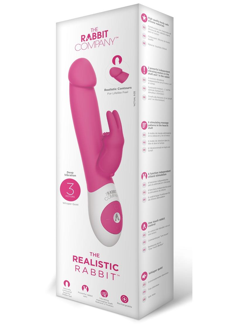 Realistic Rabbit - Hot Pink/Pink