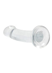 Realrock Crystal Clear Non Realistic Dildo with Suction Cup