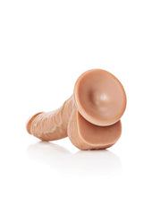 Realrock Curved Realistic Dildo with Balls and Suction Cup