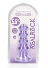 Realrock Curvy Dildo Or Butt Plug - Purple - 5.5in