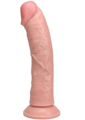 Realrock Vibrating Cock Regular Curved - Vanilla - 8in