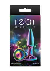 Rear Assets Chrome Tapered Anal Plug - Multicolor - Small