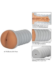 Ribbed Gripper Tight Ass Dual Dense Textured Masturbator Stroker