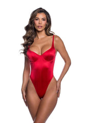Playboy Midnight Essentials Bodysuit - Red - XLarge