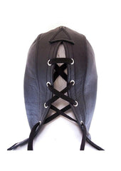 Rouge Leather Zip Mask - Black